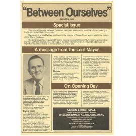 Between Ourselves Queen Street Mall Opening Edition 1982