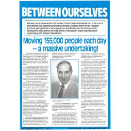 Between Ourselves Transport Department Supplement November 1986