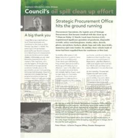 CityLink - Moreton Bay oil spill clean up effort March 2009
