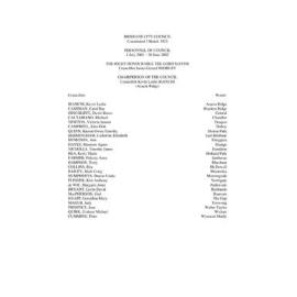 Council Minutes and Proceedings, July 2001- June 2002