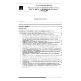 Council Minutes and Proceedings, July 2007 - June 2008