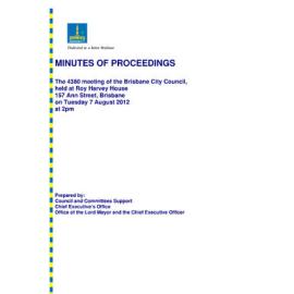 Council Minutes and Proceedings, July 2012 - June 2013