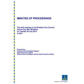 Council Minutes and Proceedings, July 2013 - June 2014