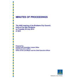 Council Minutes and Proceedings, July 2014 - June 2015