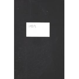 Index Building Register January 1939 - December 1939