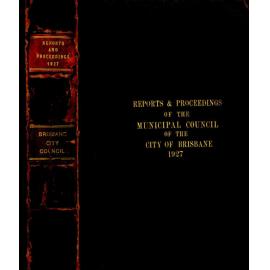 Council Minutes and Proceedings - 1927