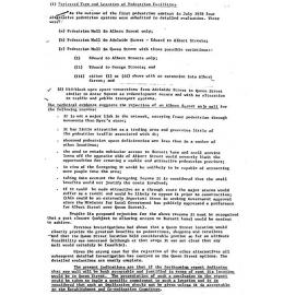 Rationale for location of mall in Queen Street - 1978