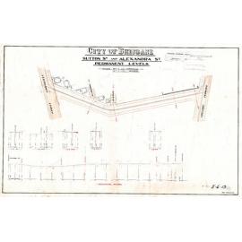Sutton Street [now demolished] and Alexandra Street permanent levels, Bowen Hills - 1924