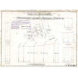 Permanent levels, Bartley Street, Spring Hill - 1918