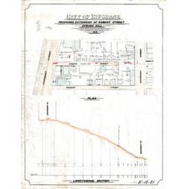 Plan Proposed Extension of Robert Street, Spring Hill - 1914