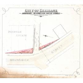 Proposed resumption for corner of Brunswick and Water Street, Fortitude Valley - 1915