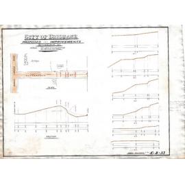 Butterfield Street with permanent levels, Herston - 1914