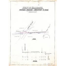 Drainage of intersection of Montpelier and Breakfast Creek Road, Bowen Hills - 1915