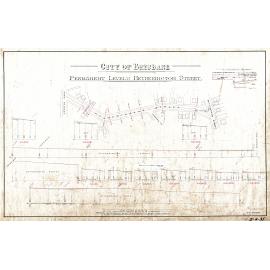 Permanent levels of Heatherington Street, Herston - 1919