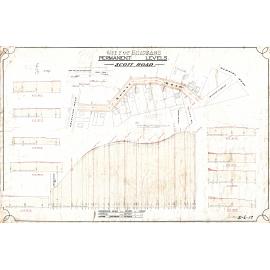 Permanent levels of Scott Road, Herston - 1919