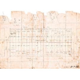 Plan of drainage for block between Ross, Durong, Edmund Street, and Breakfast Creek Road, Newstead