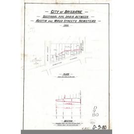Sectional pipe drain between Austin and Maud Streets, Newstead - 1908