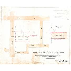 Plan of right of way off Holman Street, Kangaroo Point and adjoining properties