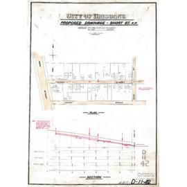 Proposed drainage on Short [Bromley] Street, Kangaroo Point - 1912