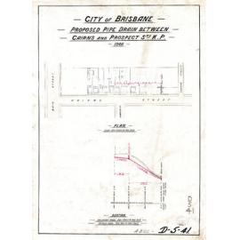 Proposed pipe drain between Cairns and Prospect Street, Kangaroo Point - 1908
