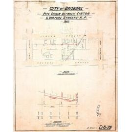 Pipe drain between Linton and Vulture Street, Kangaroo Point - 1907
