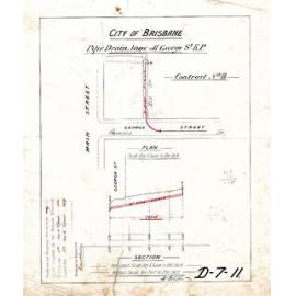 Pipe drain, lane of George [Pearson] Street, Kangaroo Point - 1889