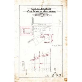 Pipe drain near Thornbury and Hartley Street, Spring Hill - 1891