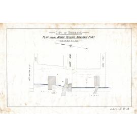 Plan showing wharf reserve, Kangaroo Point