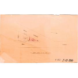 Land leased to Council on corner of Main Street and River Terrace, Kangaroo Point, showing school of arts building