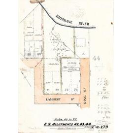 Allotments for Lambert Street and King Street [now Castlebar Street], Kangaroo Point - 1890