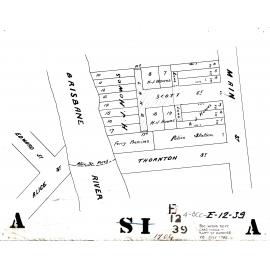 Subdivision off Thornton Street showing Scott Street closure and landowners, Kangaroo Point - 1904