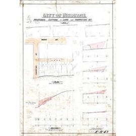 Proposed cutting lane [now Pixley Street] off Thornton Street, Kangaroo Point - 1913