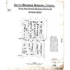 Potts, King [Lisburn], Kennedy, Blackall and Elfin Street sectional sewers, East Brisbane  - 1901 