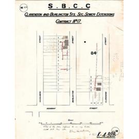 Clarendon and Burlington Street sectional sewer extensions, East Brisbane - 1902, 1914