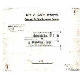 Geelong Street sectional sewer, East Brisbane - 1905