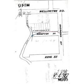 Plan of Hampton Street, East Brisbane, showing property owners