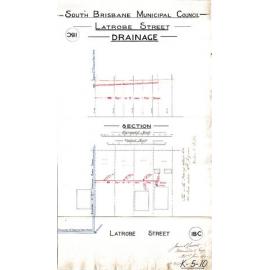 Latrobe Street drainage, East Brisbane - 1900