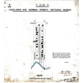 Longlands and Norman Streets sectional sewers, East Brisbane - 1903, 1913