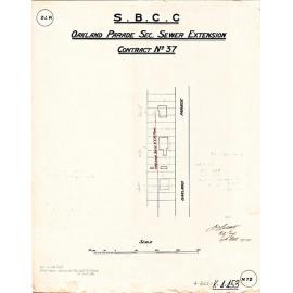 Oaklands Parade sectional sewer extension, East Brisbane - 1914