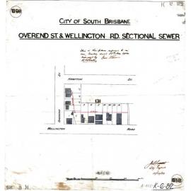 Overend Street and Wellington Road sectional sewer, East Brisbane - 1904