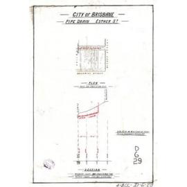 Pipe drain Esther Street, Fortitude Valley - 1902