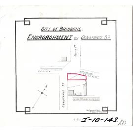 Encroachment off Constance Street, Fortitude Valley - 1889