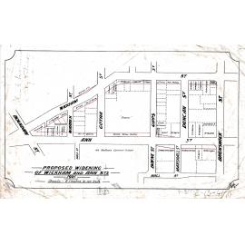 Proposed widening of Wickham and Ann Street to Brunswick Street, Fortitude Valley - 1921