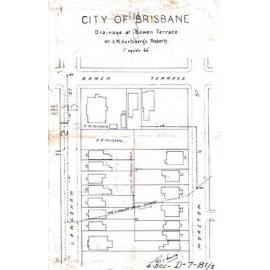 Drainage at Bowen Terrace, New Farm - 1909