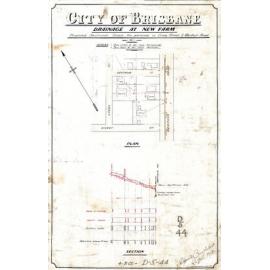 Proposed sectional drain for premises in Cross Street and Merthyr Road, New Farm - 1905