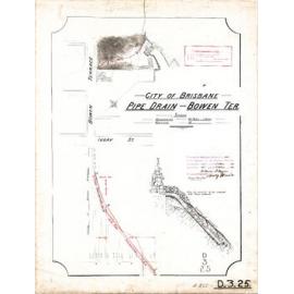 Pipe drain in Bowen Terrace near Ivory Street, Fortitude Valley - 1889