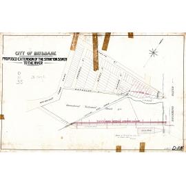 Proposed extension of Stratton sewer to the  river, Newstead