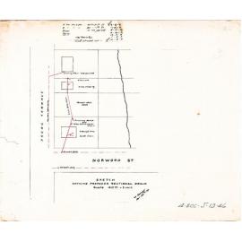 Proposed sectional drainage for corner of Ascog Terrace and Norwood Street, Toowong  - 1928