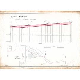 Proposed drainage plan extending from Sylvan Road near Norwood Street, past Quinn Street to St Osyth Street, Toowong - 1890