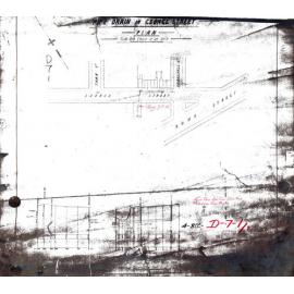 Pipe drain for George Street, near corner of Roma Street and Herschel Street, Brisbane City